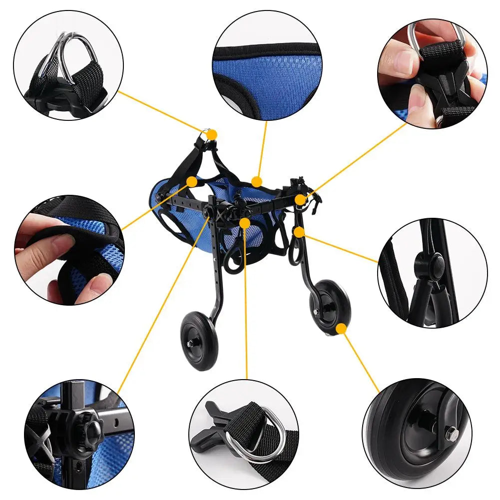 Adjustable Hind Leg Disabled Dog Wheelchair