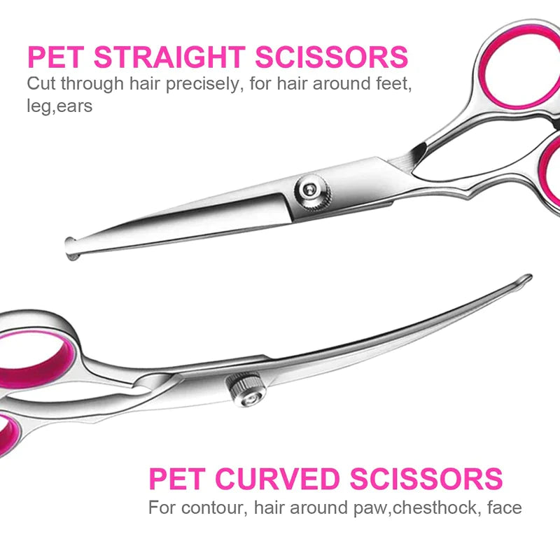 4CR Titanium Coated Dog Scissors Kit