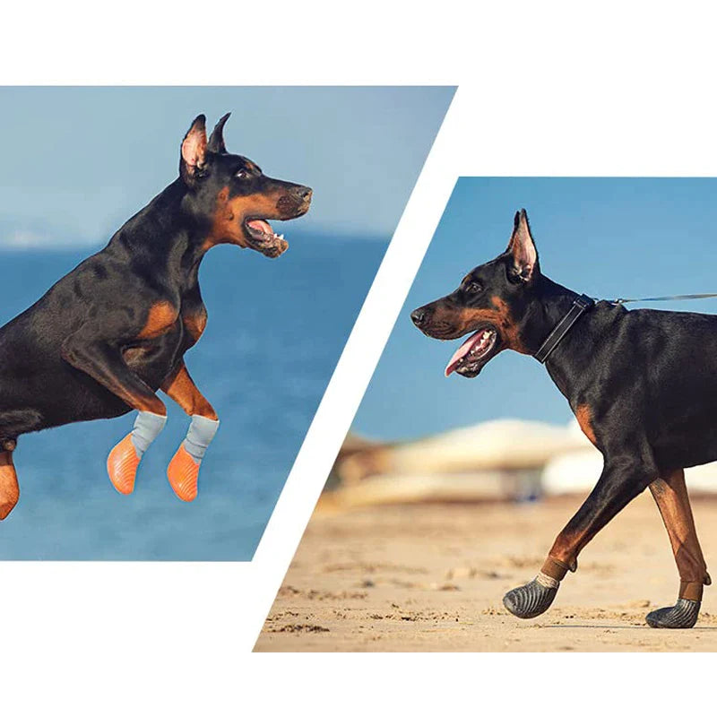 Anti Slip Rubber Dog Shoes Socks