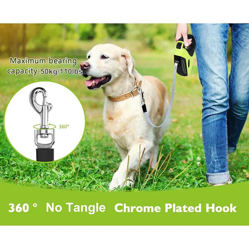 Strong Retractable Dogs Walking Lead