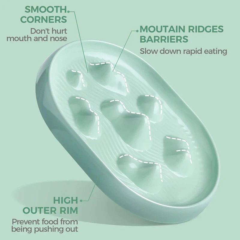 Fun Mountain Ridges Pet Slow Feeder