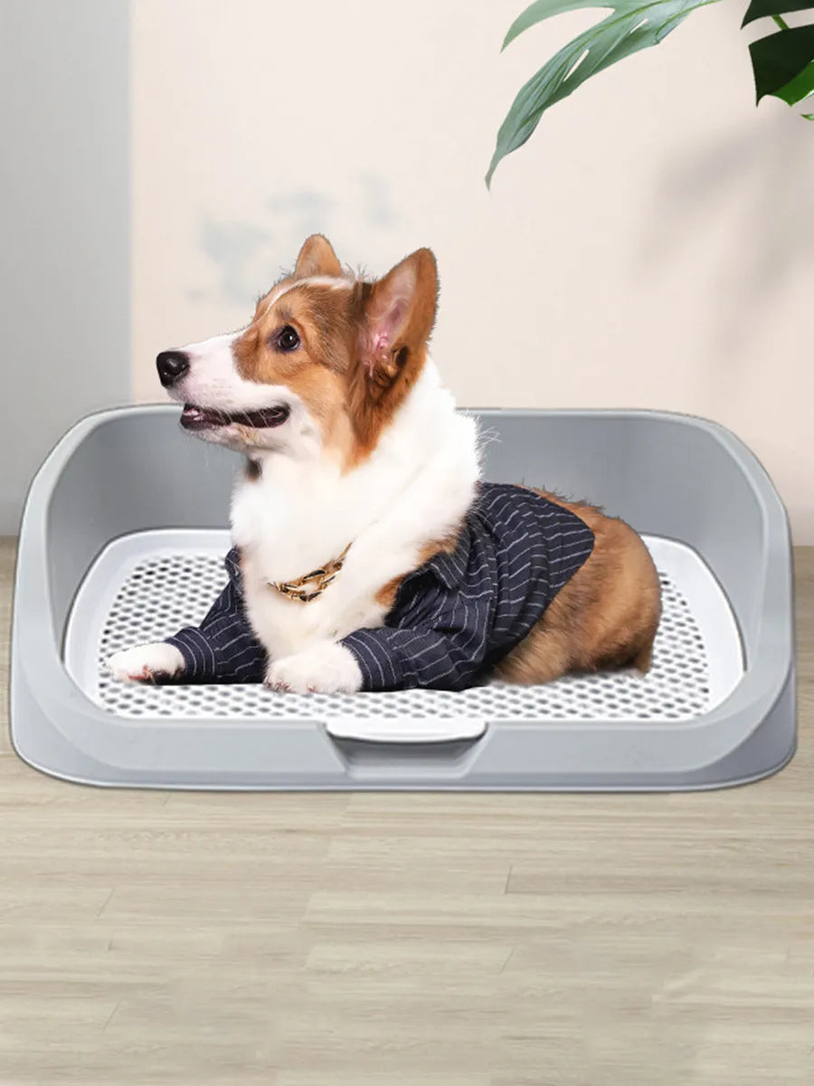 Portable Pet Toilet Pad Tray With Pillar