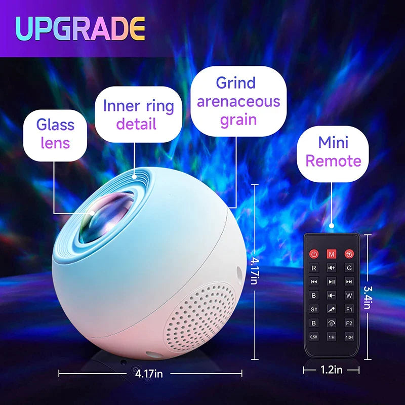 Water Ripples Galaxy Light Projector