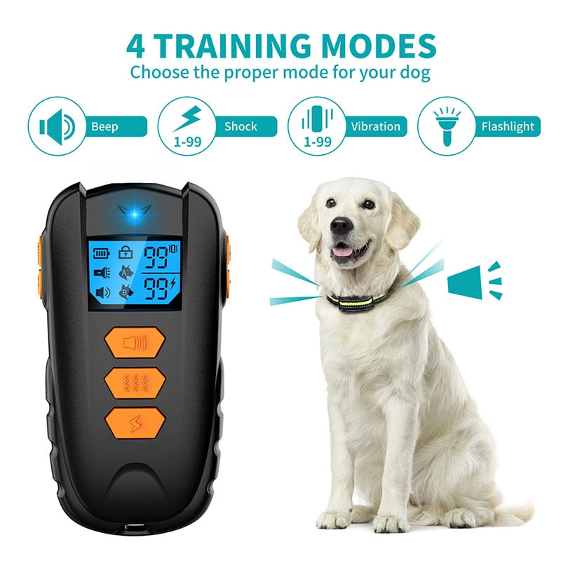 1650ft Rechargeable Dog Vibration Collar