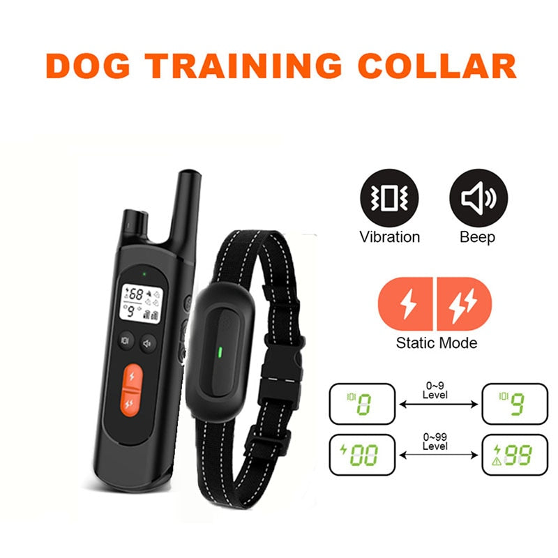 1600ft Ultrasonic Dog Training Shock Collar