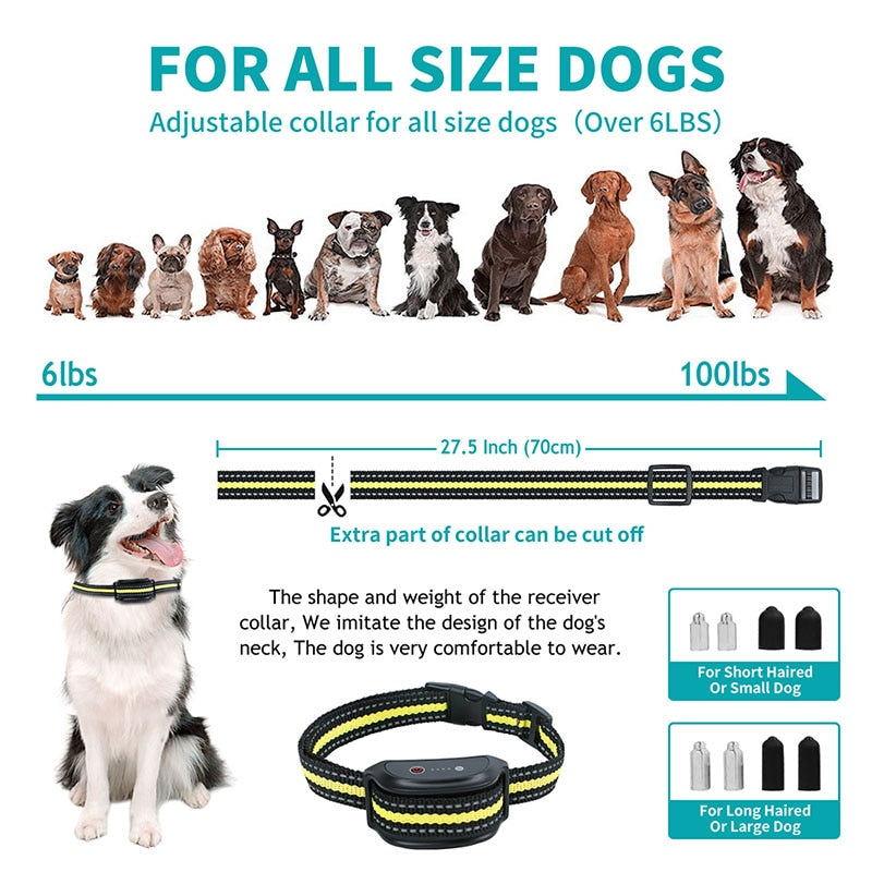 1650ft Rechargeable Dog Vibration Collar