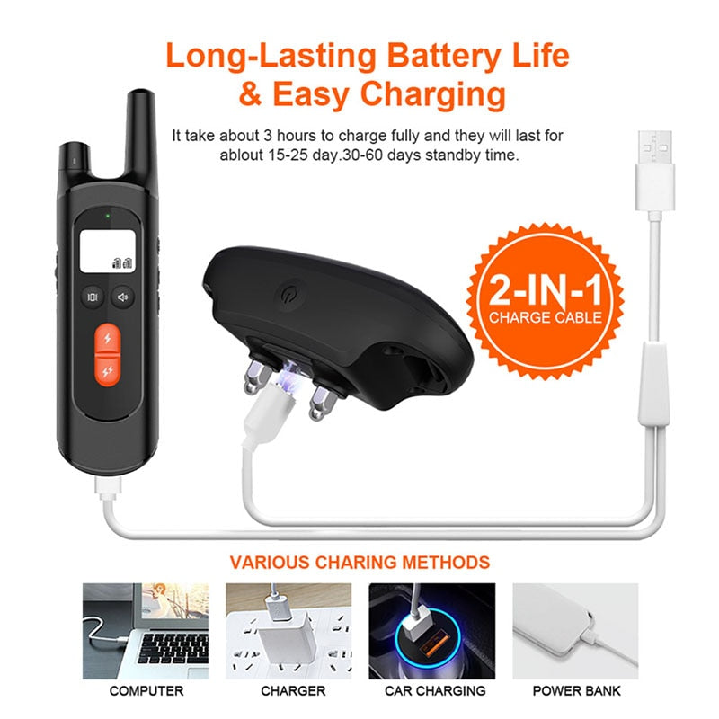 1600ft Ultrasonic Dog Training Shock Collar