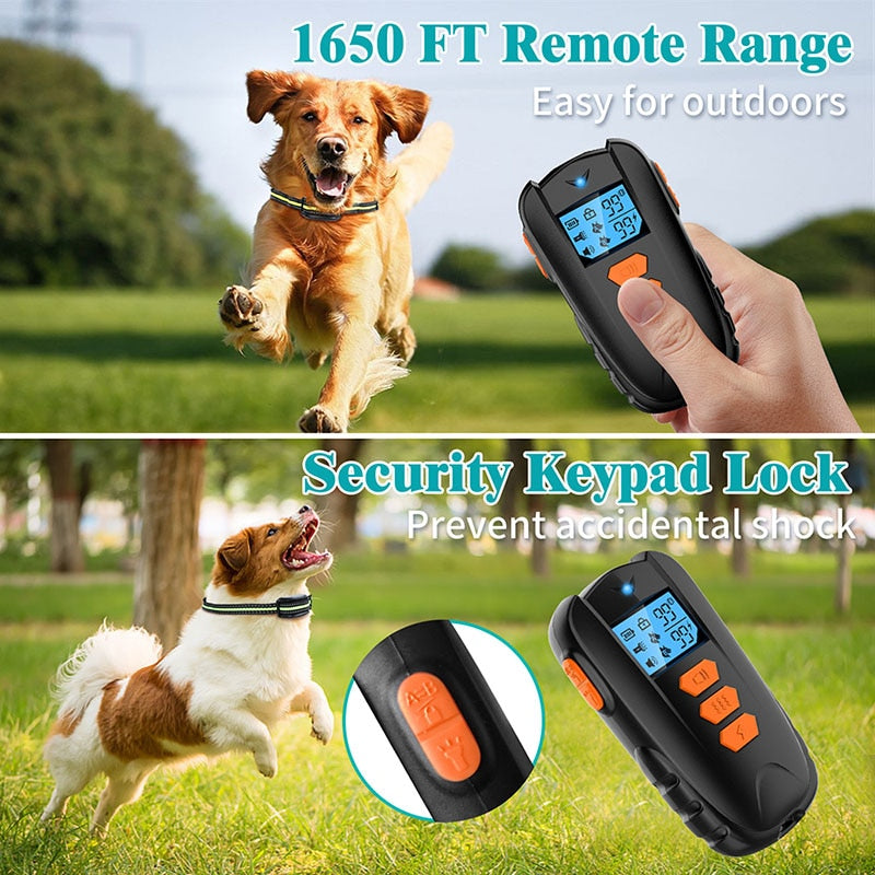 1650ft Rechargeable Dog Vibration Collar