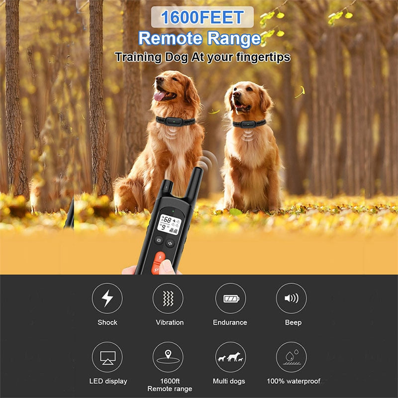 1600ft Ultrasonic Dog Training Shock Collar