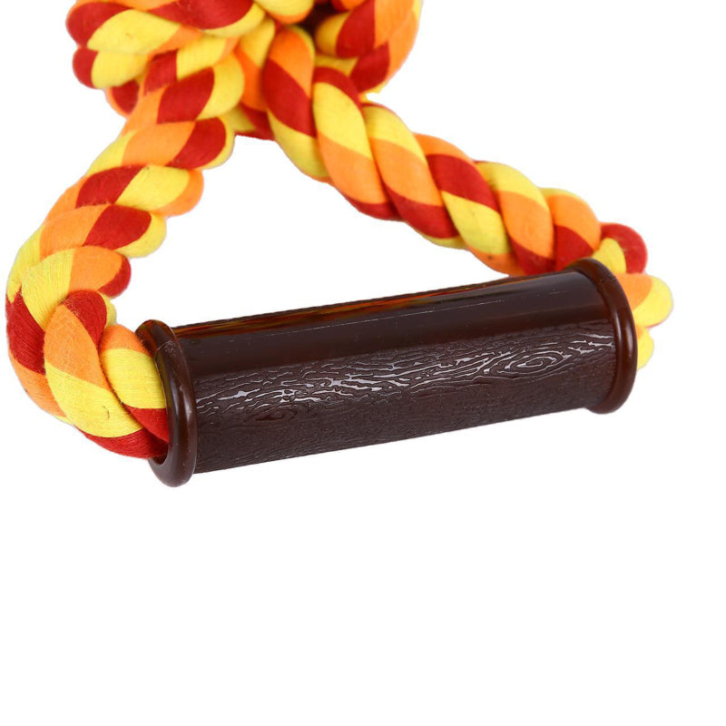 Interactive Woven Tug of War Dog Rope Toy