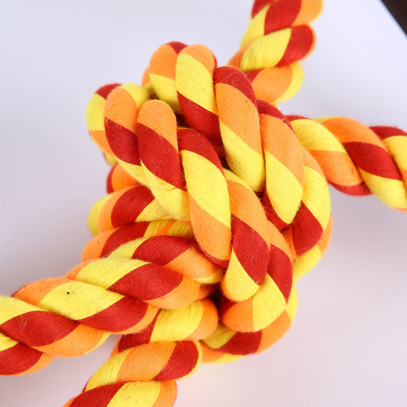 Interactive Woven Tug of War Dog Rope Toy