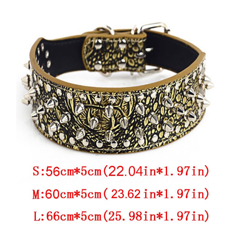 Luxurious Spiked Studded Dog Collar