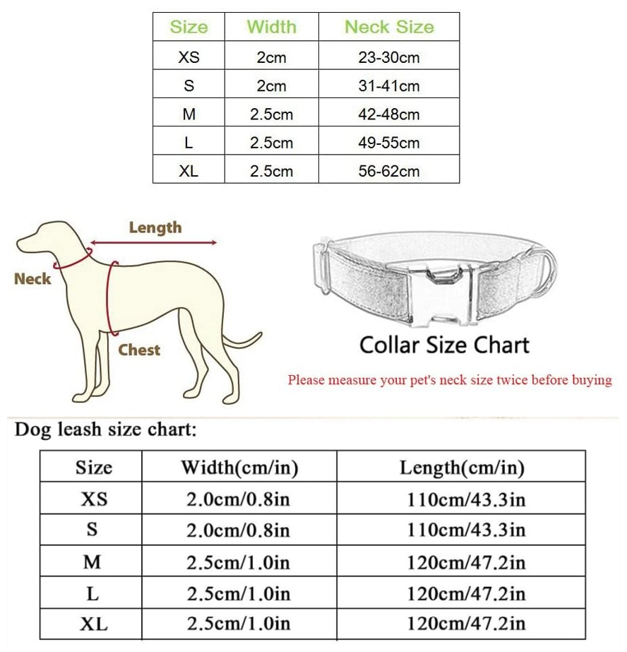 FOREST PLAID Engraved Dog Collar