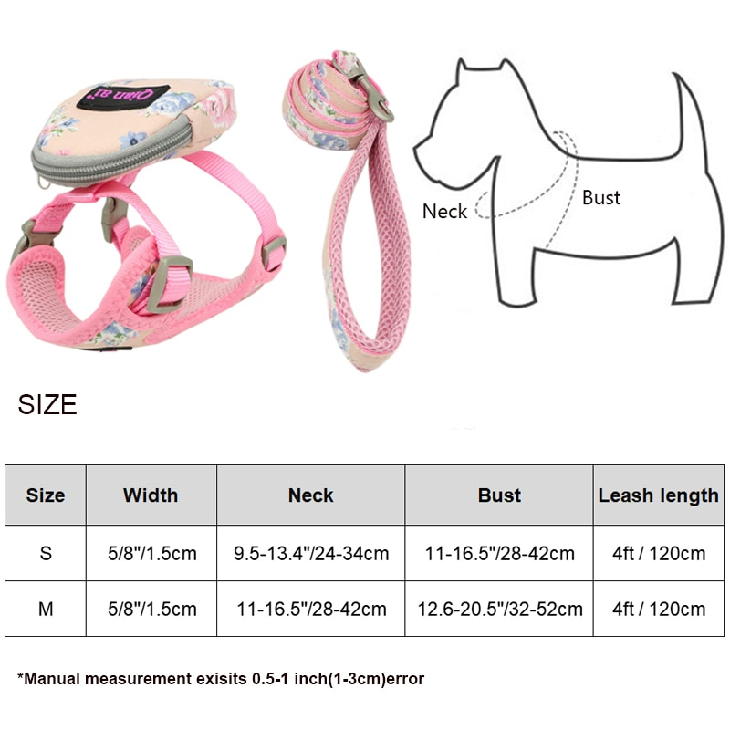 Pet Dog Soft Harness & Leash