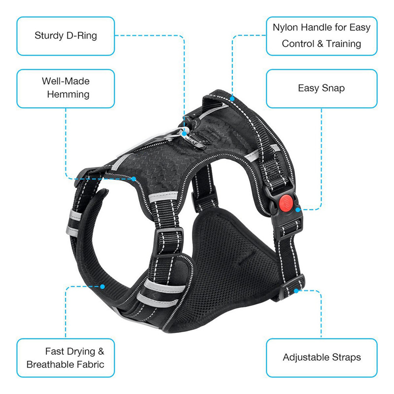 Reflective Big Dog No Pull Harness