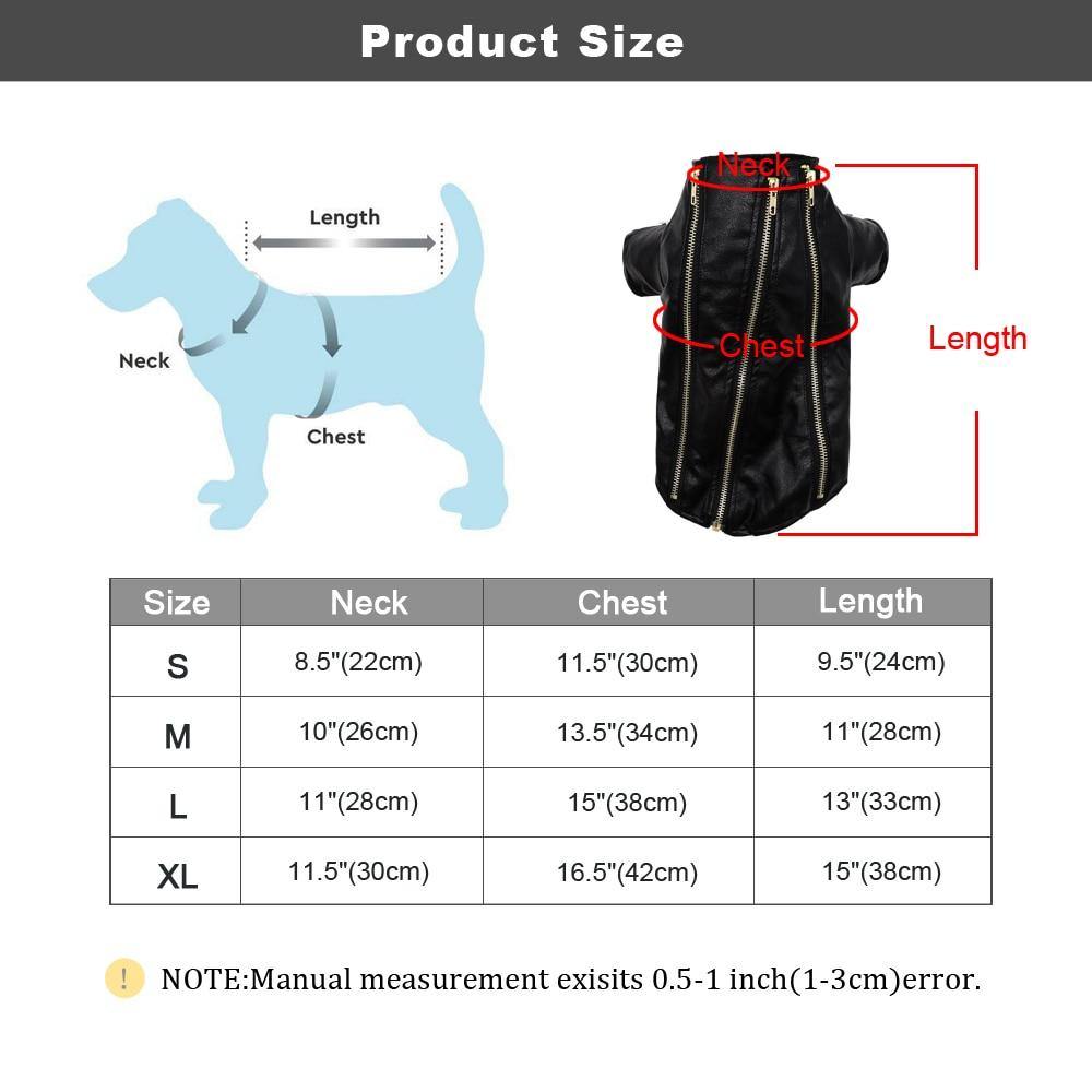Cool Leather Dog Warm Jacket - Bark ‘n’ Paws