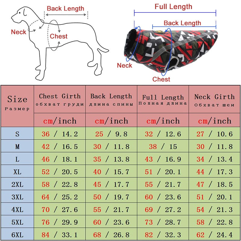 Waterproof Large Dog Jacket