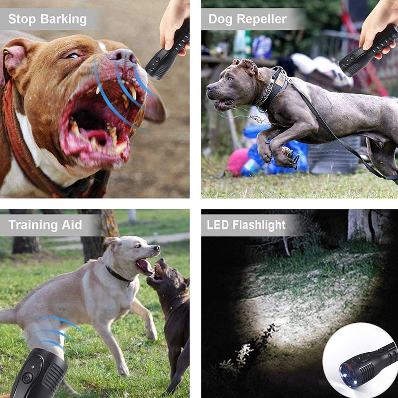 Rechargeable Ultrasonic Dog LED Anti Barking Device