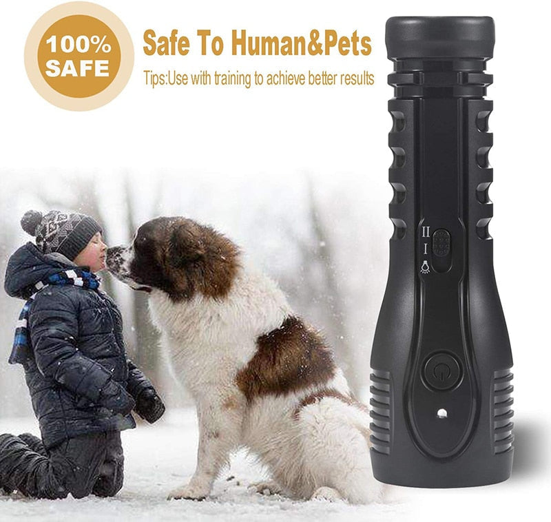 Rechargeable Ultrasonic Dog LED Anti Barking Device