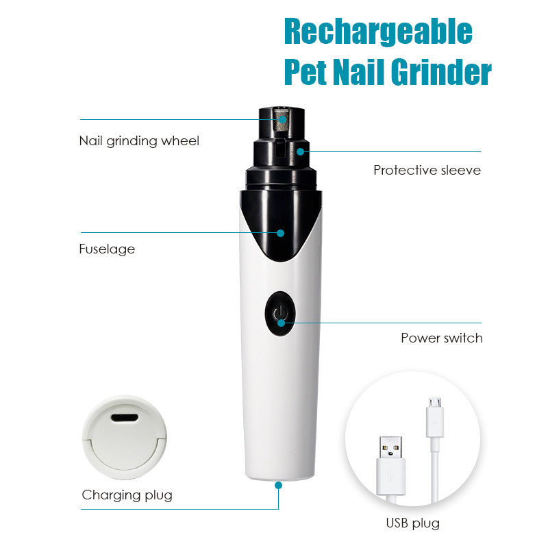 Powerful USB Rechargeable Dog Nail Grinder