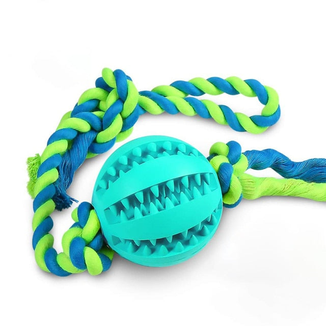Interactive Treat Dispensing Dog Rope Toy