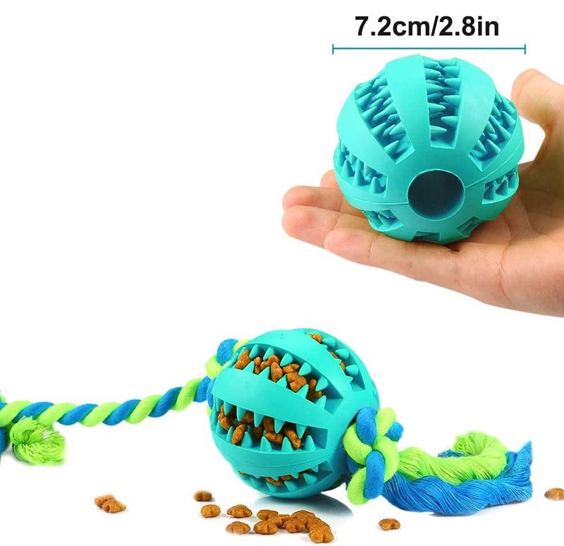 Interactive Treat Dispensing Dog Rope Toy