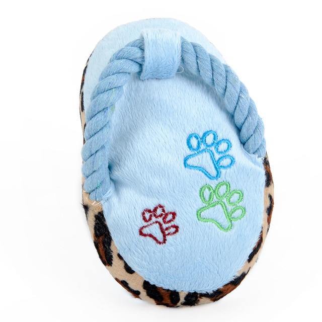 Plush Slipper Squeaky Toy - The Bark ¡®n¡¯ Paws