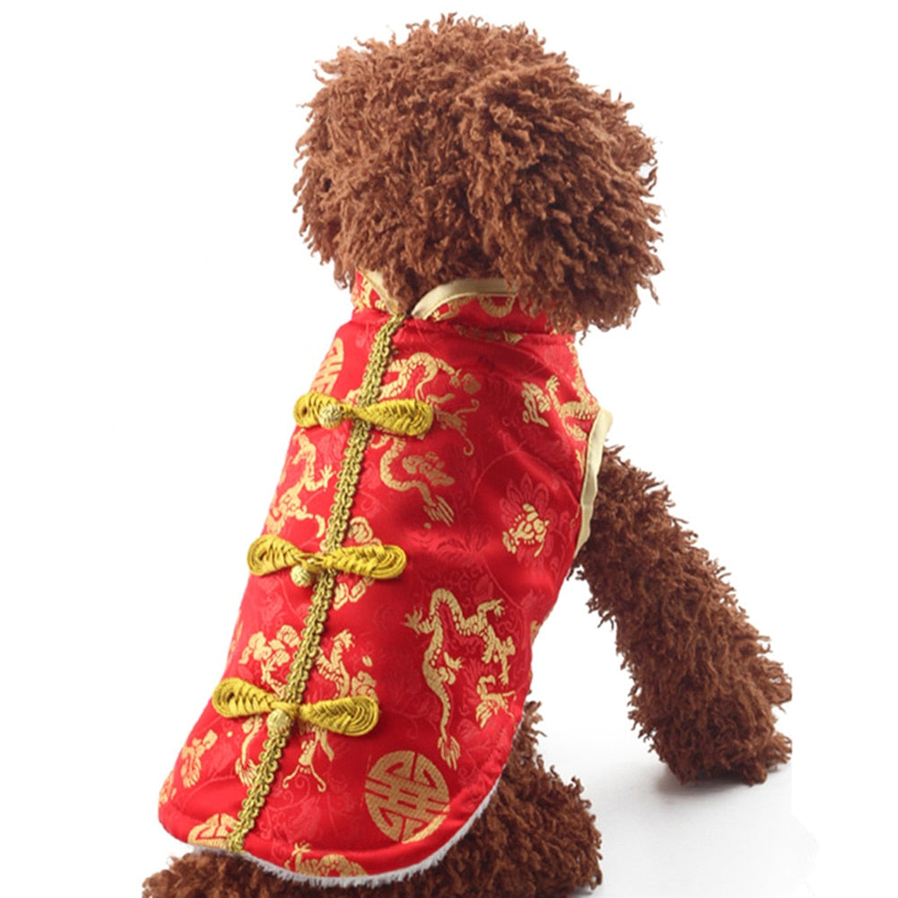 Chinese Embroidery Dog New Year Costume