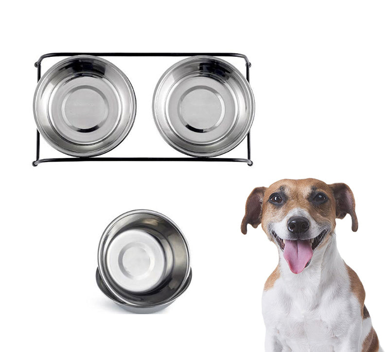 Bone Style Raised Pet Feeder