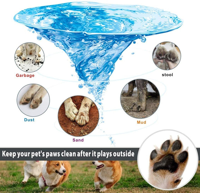 2 In 1 Soft Silicone Pet Paw Cleaner