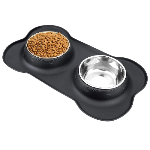 Stainless Steel Double Dog Bowl