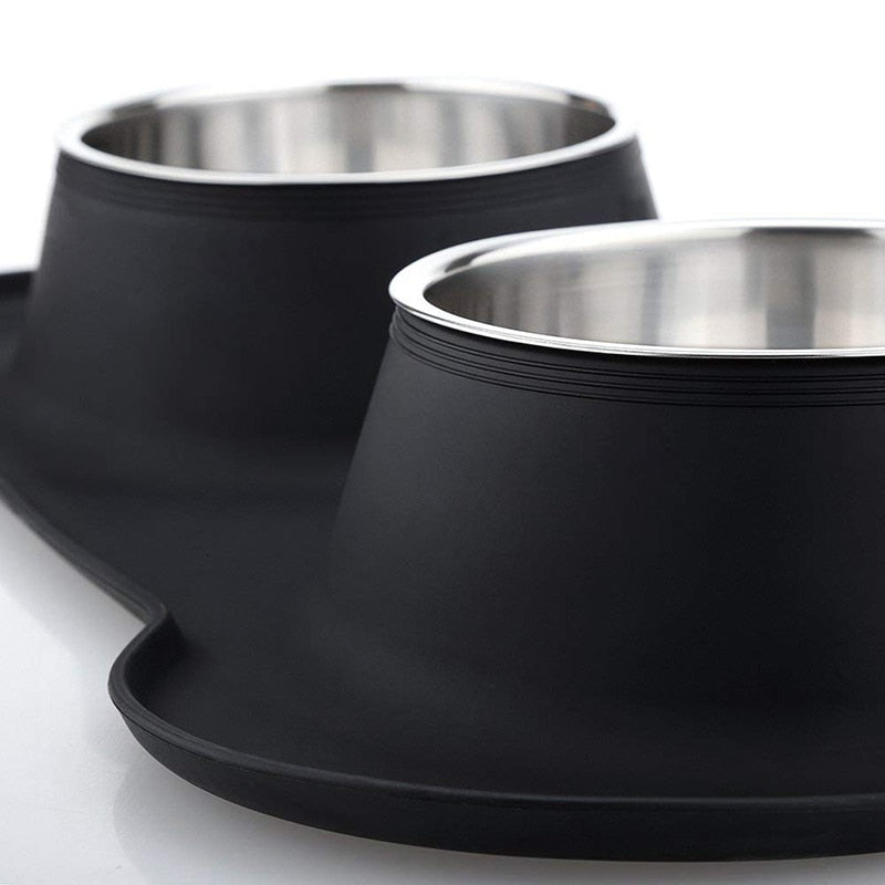 Stainless Steel Double Dog Bowl