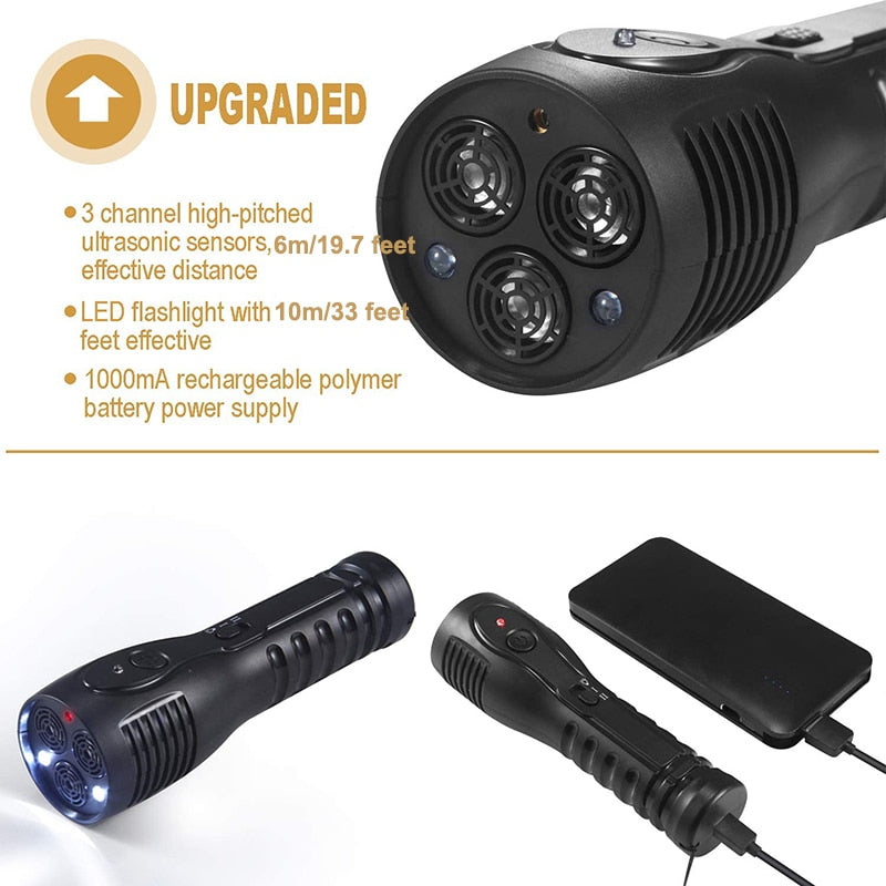Rechargeable Ultrasonic Dog LED Anti Barking Device