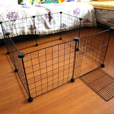 Foldable Pet Playpen Iron Fence