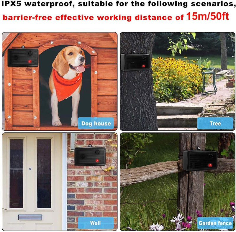 Waterproof Safe Ultrasonic Dog Anti Barking Device