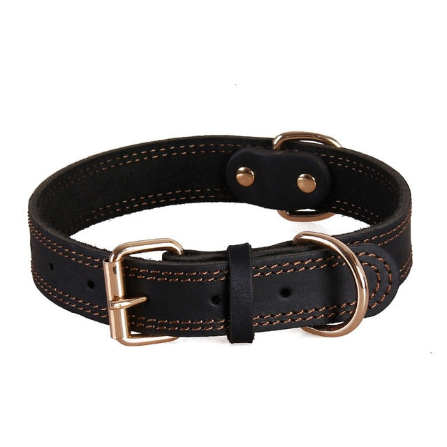 Vintage Genuine Leather Dog Collar