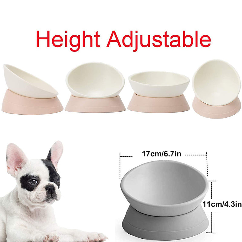 Anti Slip Raised Tilted Dog Bowl