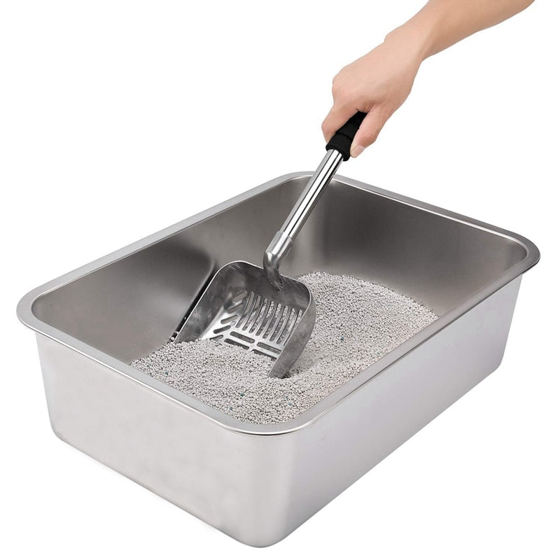 Long Handle Detachable Metal Cat Litter Scoop