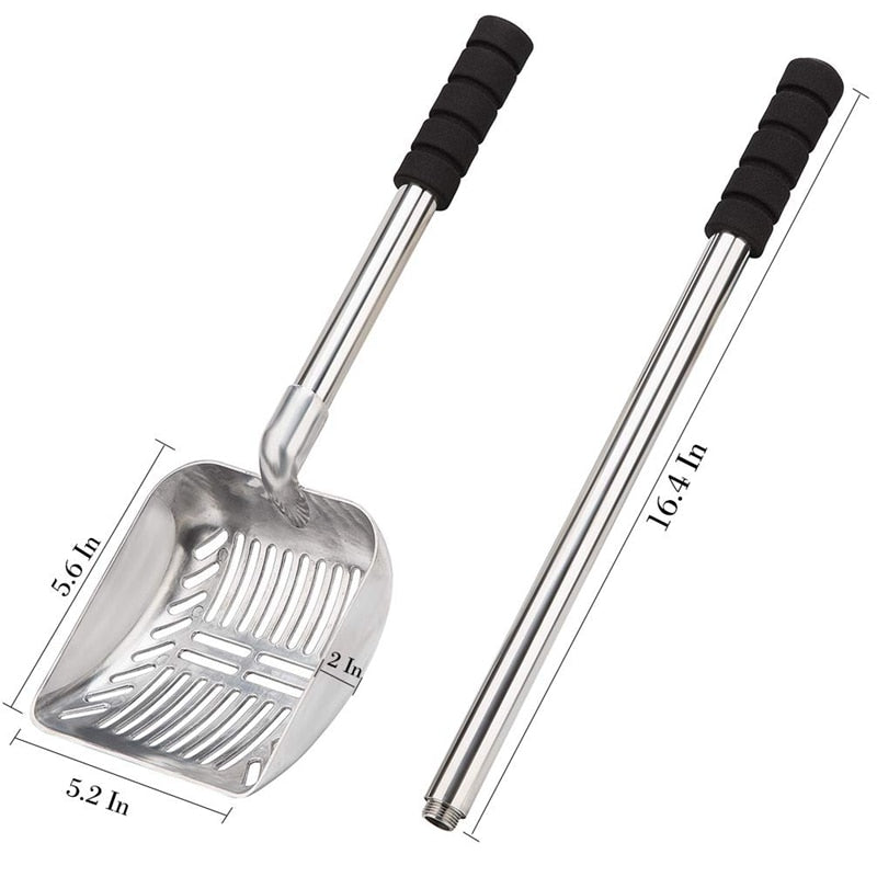 Long Handle Detachable Metal Cat Litter Scoop