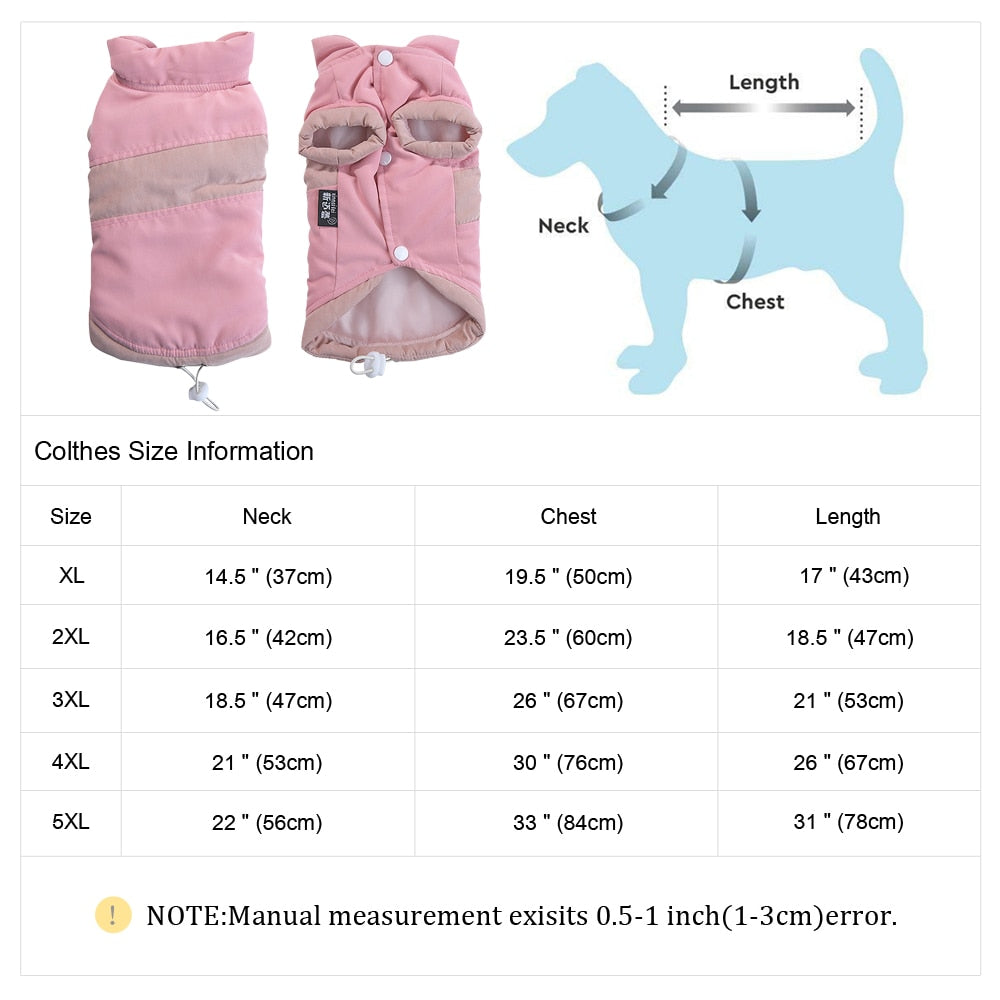 Warm Large Dog Winter Clothes