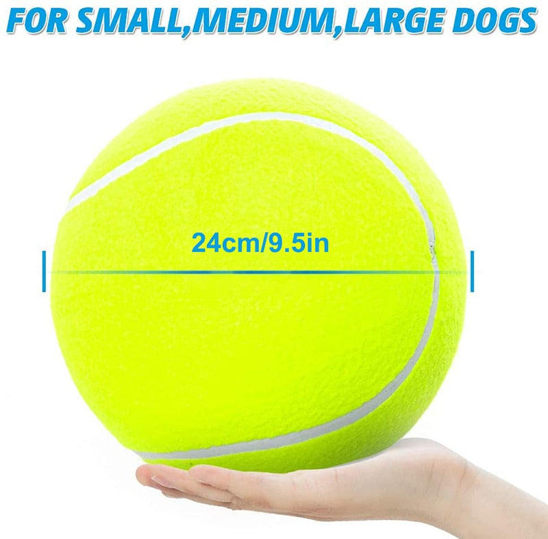 Inflatable Big Tennis Ball Dog Toy