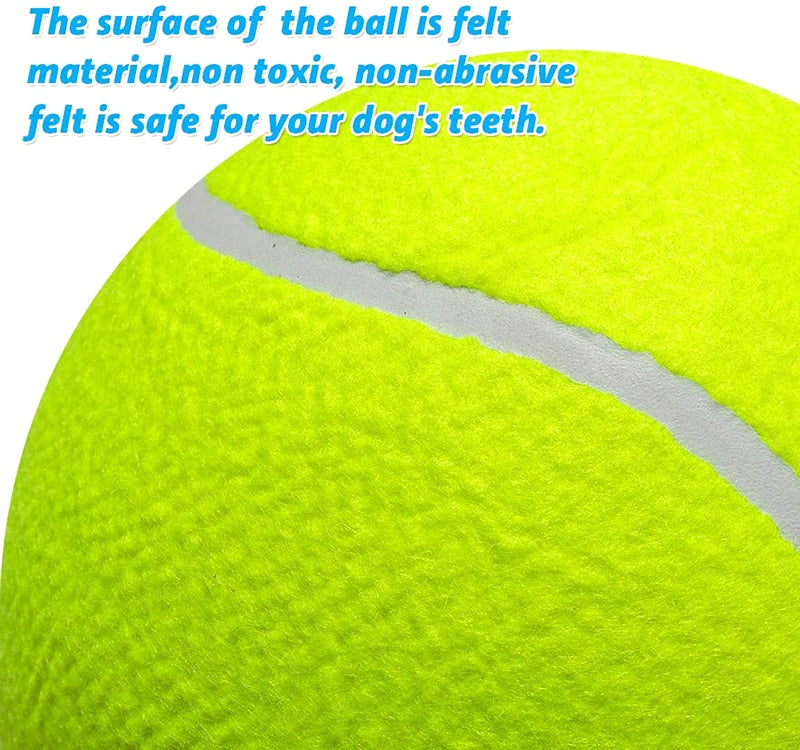 Inflatable Big Tennis Ball Dog Toy