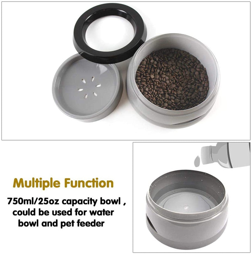 No Spill Travel Dog Bowl
