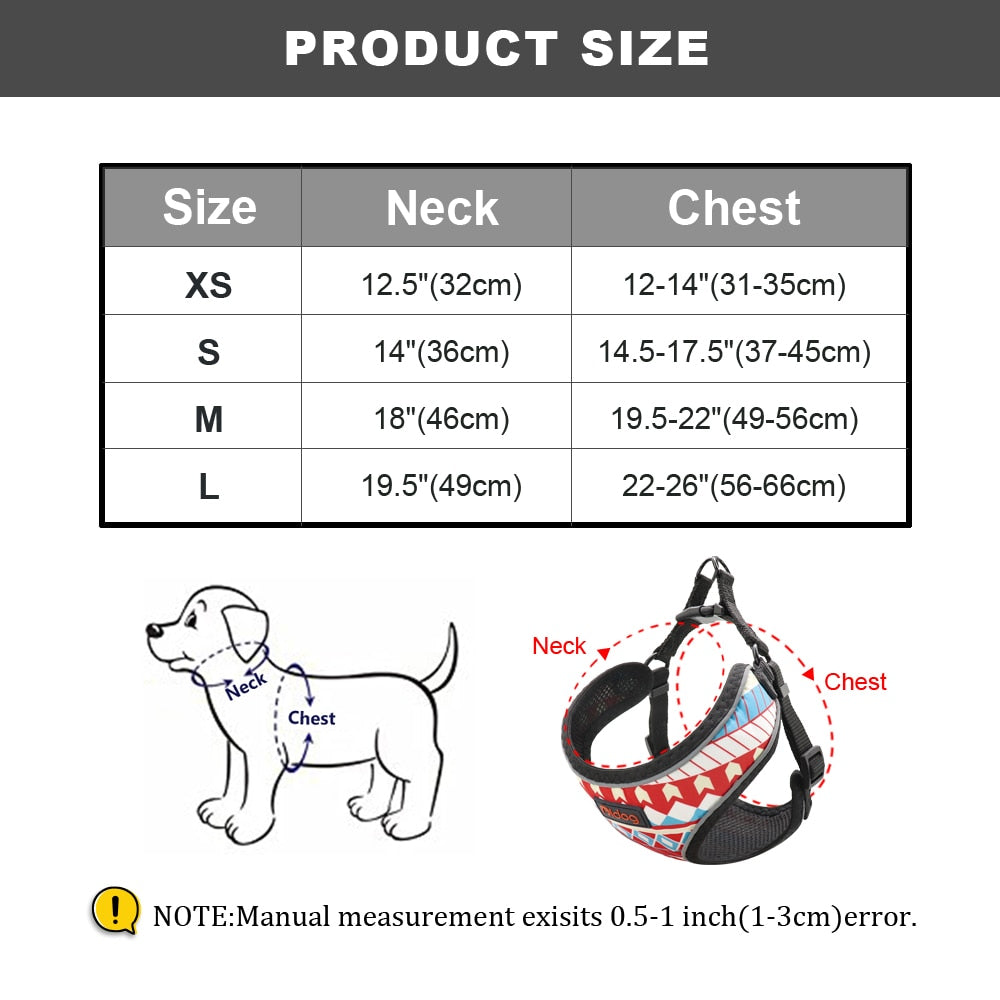 Reflective Nylon Puppy Dog Harness