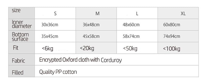 Premium Luxury Oxford Pet Bed