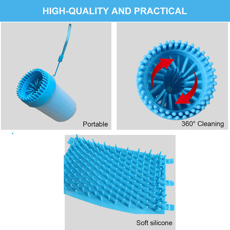 2 In 1 Soft Silicone Dog Paw Cleaner
