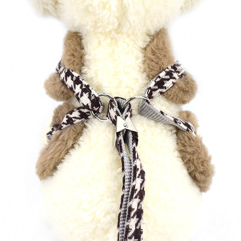 Thick Faux Fur Soft Dog Harness