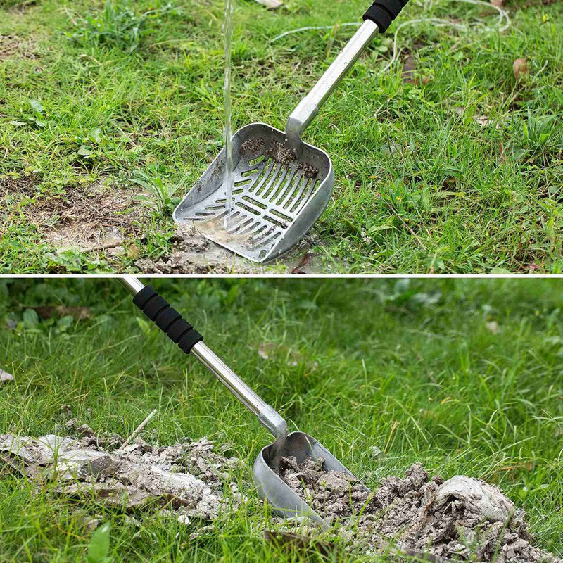 Long Handle Detachable Metal Cat Litter Scoop
