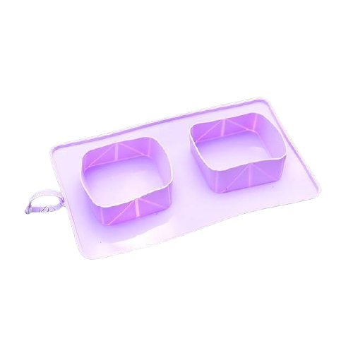 Foldable Silicone Double Bowls