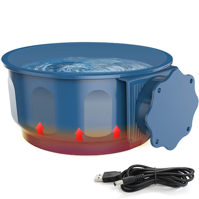 Hanging Crate Heating Dog Bowl